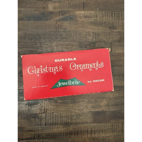 Vintage Christmas Jewel Brite Nativity Plastic Diorama Tear Drop Ornaments Santa - Picture 8 of 9